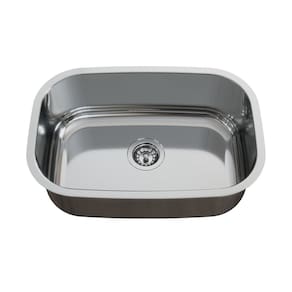 Cuba para Pia de Cozinha em Aço Inox N1 46x30x15cm Alto Brilho com Válvula GhelPlus Inox