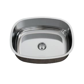 Cuba para Pia de Cozinha em Aço Inox N4 41x32x14cm Alto Brilho com Válvula GhelPlus Inox