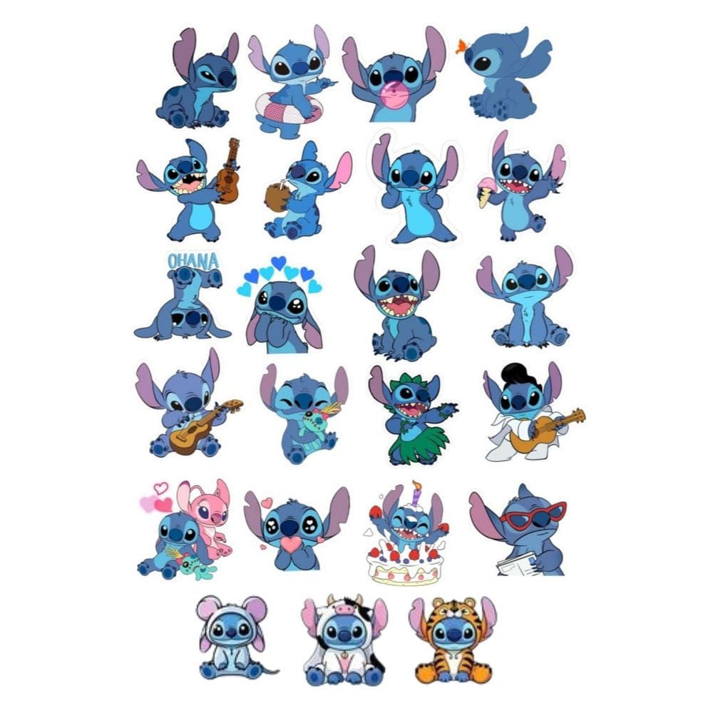 23 Tatuagens Temporaria Tema Infantil Stitch