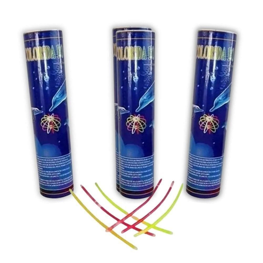 Kit 300 Pulseira Neon Fluorescente Balada