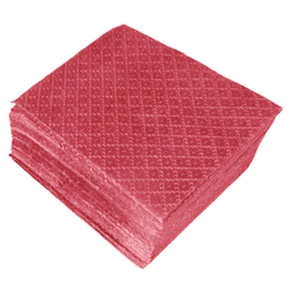 Guardanapo De Papel Liso Vermelho 30cm X 31cm - 50 Unidades