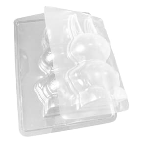 Forma De Silicone Coelho Grande 10,2cm X 18cm - 10 Unidades
