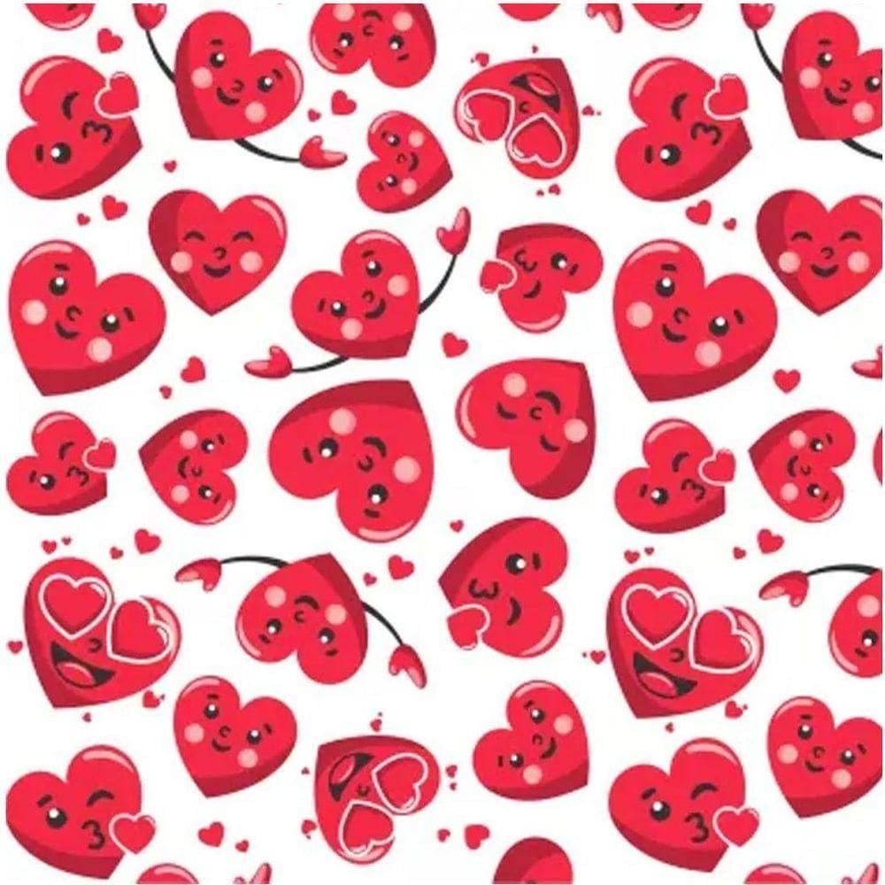 Tnt Estampado Coraçãozinho - 5 Metros