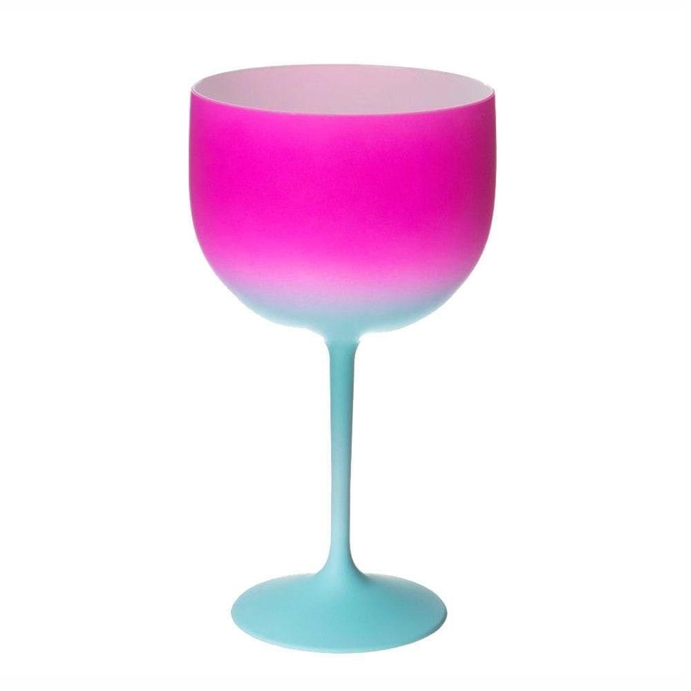Taça De Gin Acrílico Rosa E Tiffany Shelby 500ml