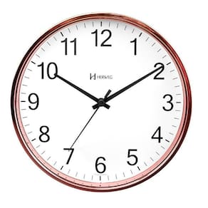 Relógio Parede Quartz Herweg Liso 22cm 660139 Rosé - Rosé