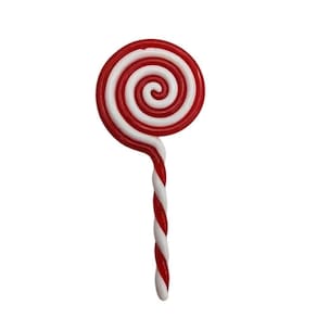 Enfeite Pirulito Vermelho E Branco Natal 13cm - 1 Unidade