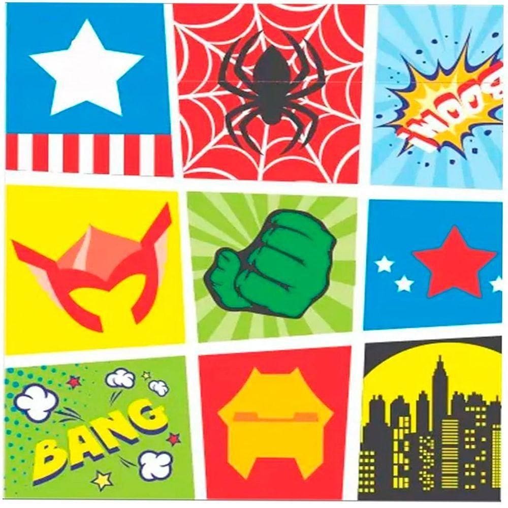 Tnt Estampado Heróis - 5 Metros