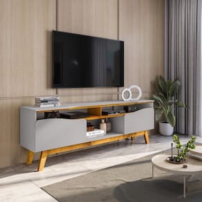 Estante Para Tv 75 Polegadas Ilha Do Amor Off White Nature