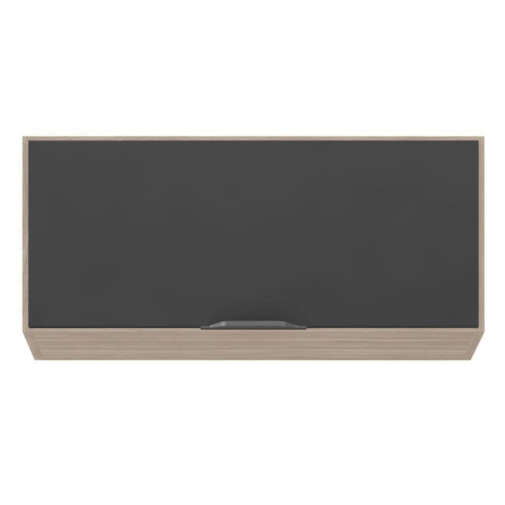 Armario Aereo Firenze Para Cozinha Com 1 Porta Basculante Avena/grafito