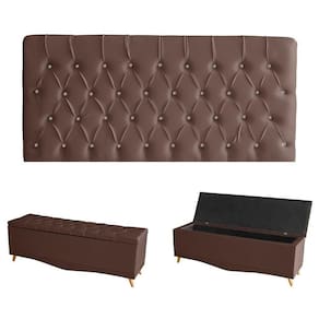 Kit Estrela Cabeceira De Cama Painel E Calçadeira Baú Botão Cristal Casal 140 Cm Suede Rosê Eli Móveis E Decoração