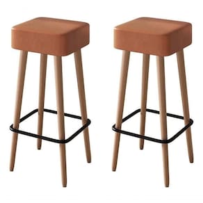 Kit 2 Banquetas Banco Alta Luxo Para Area Gourmet Cozinha Bar Balcao Bistro Courino Caramelo Eli Móveis E Decoração