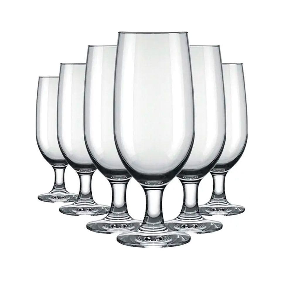 Taça Para Cerveja Floripa Vidro 300ml 6 Unidades - Nadir 7732