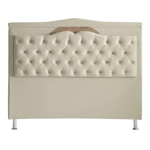 Cabeceira De Cama Box Madri Casal King 195 Cm Suede Porcelana Eli Móveis e Decoração