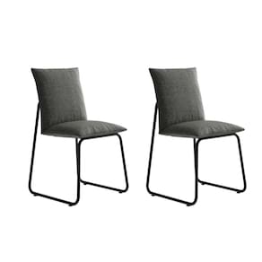 Conjunto 2 Cadeiras De Jantar Soft 1750 Carraro Grafite Preto