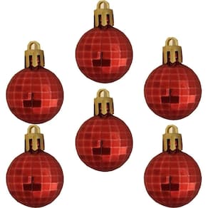 Bolinha De Natal Facetada Vermelha 2cm - 15 Unidades (duplicado)