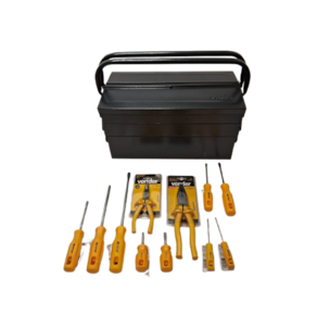 Caixa metálica 5 gavetas 40x19x20 cm + kit ferramenta VONDER
