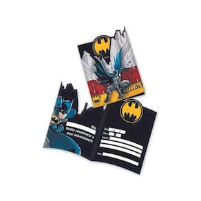Convite Para Festa De Aniversário Do Batman - 8 Un