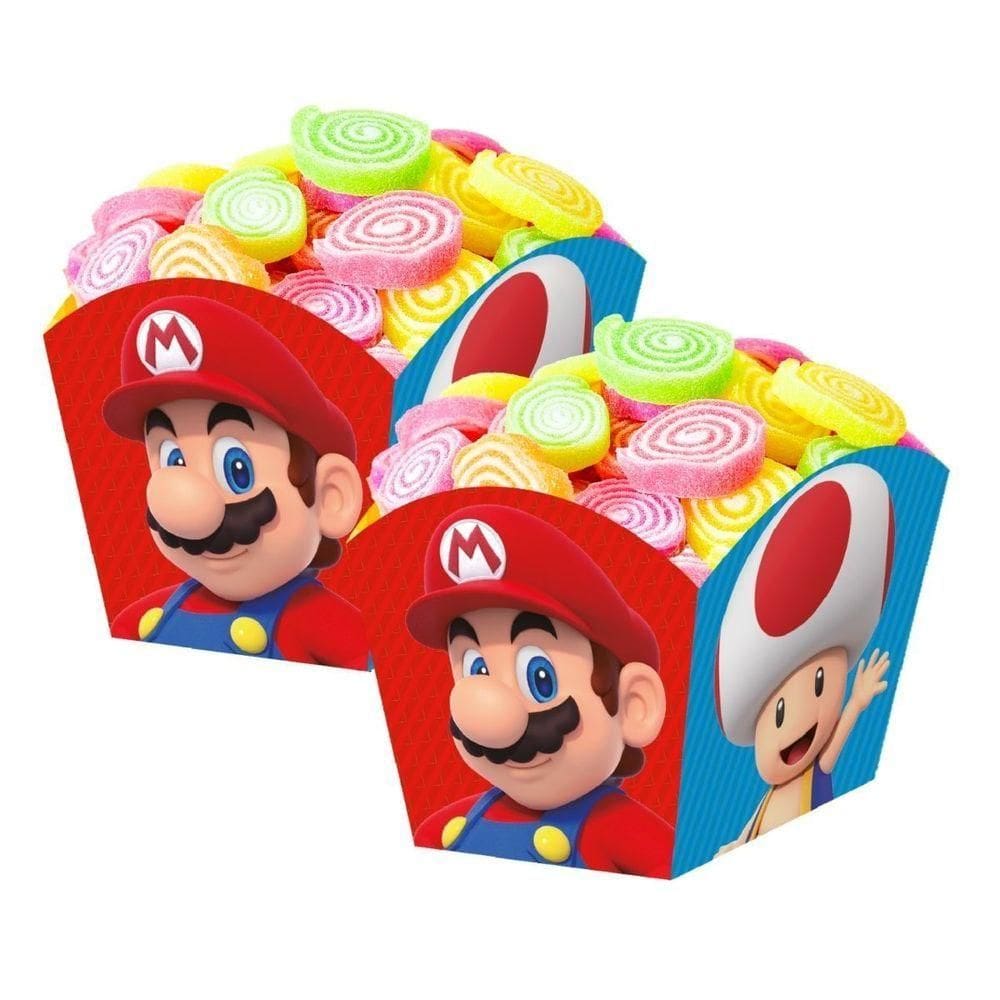Cachepot De Papel Super Mario - 8 Unidades