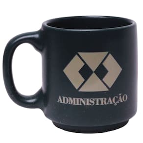 Mini Caneca Profissão Administrador Administração Café Expresso Empilhável Cerâmica 100ML
