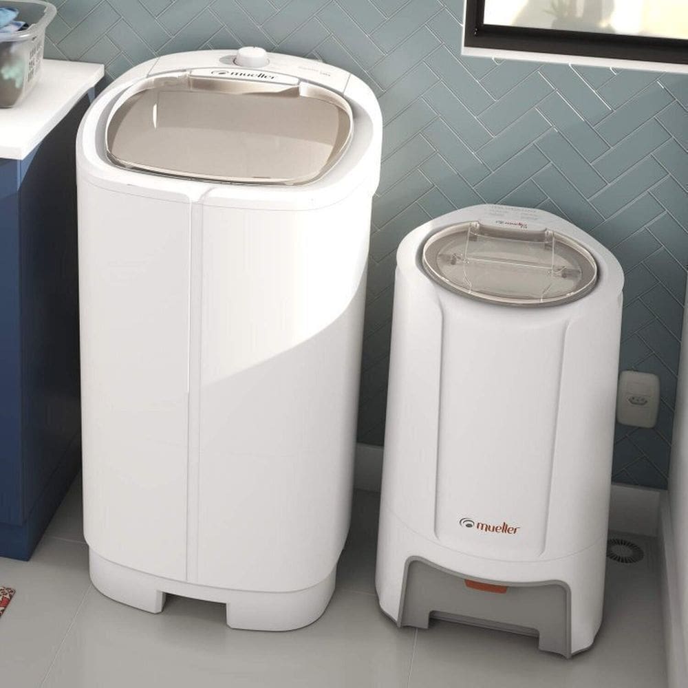 Tanquinho Mueller 12kg Family Aquatec Mais Centrífuga de Roupas Fit 12,6kg Branco