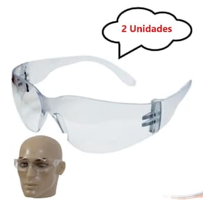 Kit 2 óculos Proteção Segurança Epi Croma Incolor - UN / 2