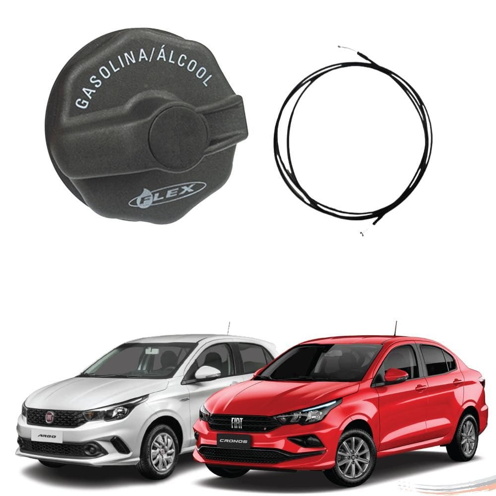Kit Cabo Abertura E Tampa Combustivel Argo Cronos Após 2017 [F103]
