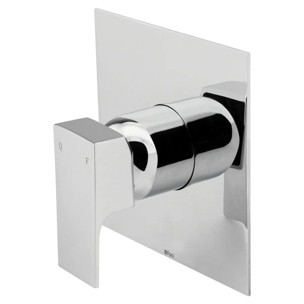 Acabamento para Base Monocomando Fani Retta Cromado 520 C330