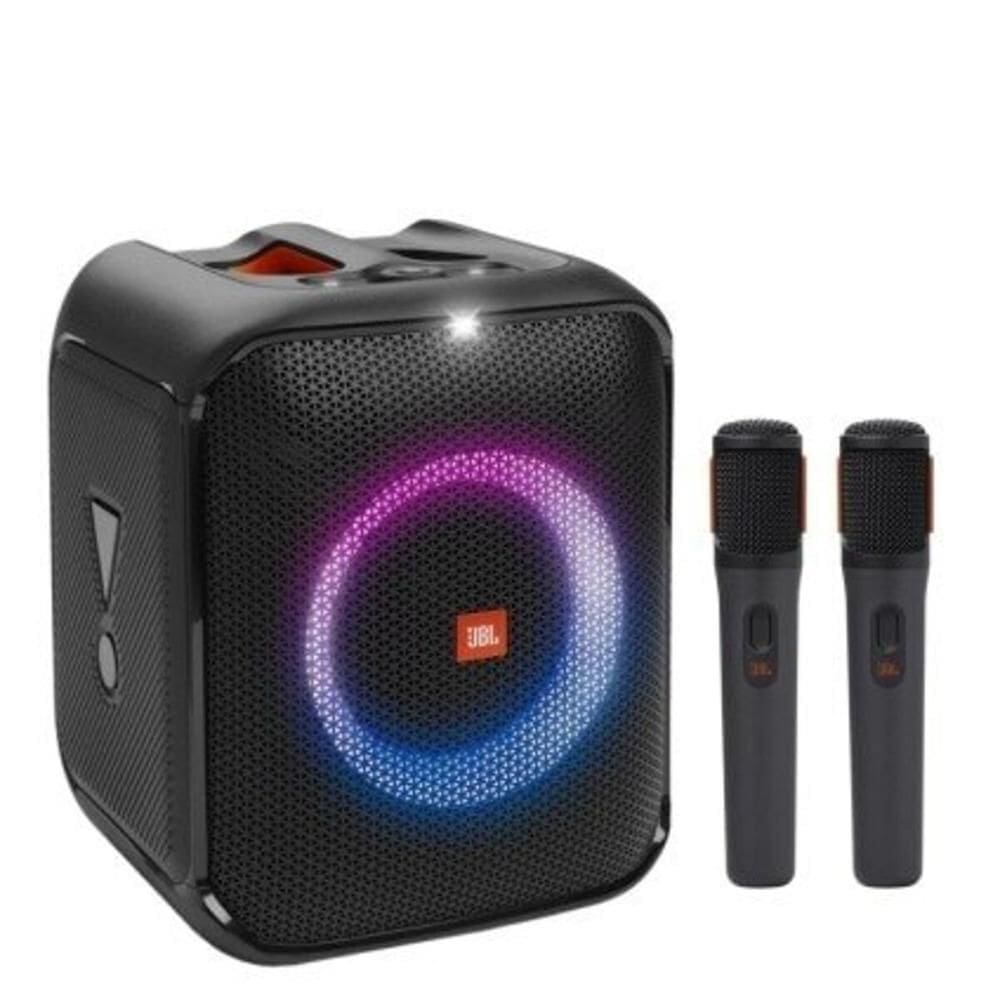 Caixa de som JBL, Partybox Encore Essential, Portátil, Bluetooth, Preto com 2 Microfones
