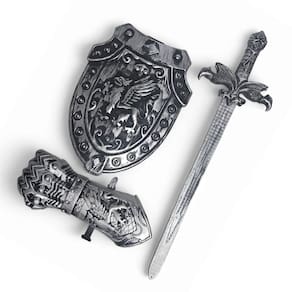 Kit Medieval Espada Manopla Escudo Grifo Infantil JR0955