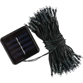 Pisca Cordão Lâmpadas Luzes Solar Leds Amarela De Natal 10m