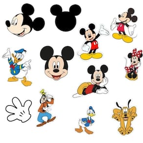 Mini Personagem Mickey Mouse 12 Unidades