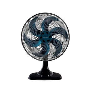 Ventilador Osc Mesa Turbo 6 50cm 6 Pás Preto-azul 110V