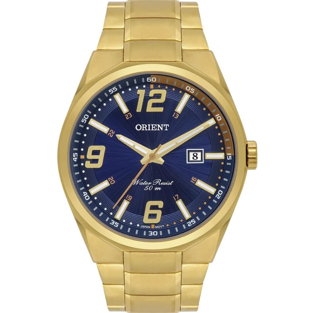 Relógio Orient Masculino Dourado Mgss1264 D2kx