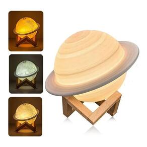 Luminária Abajur Umidificador De Ar Planeta Saturno 3D