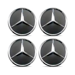 4X Calota Centro Roda Mercedes Slk 200 250 300 320 Grafite