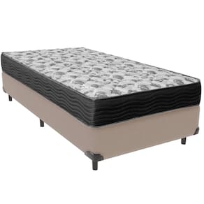 Cama Box e Colchão ISO100 Espuma D33 Solteiro Ortobom