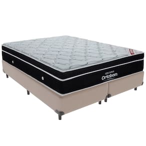 Cama Box e Colchão Elegant Molas Ensacadas Queen Ortobom