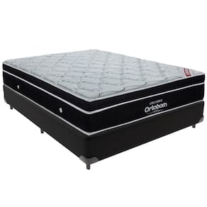 Cama Box e Colchão Elegant Molas Ensacadas Casal Ortobom