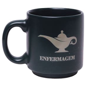 Mini Caneca Profissão Enfermeira Enfermeiro Enfermagem Café Expresso Empilhável Cerâmica 100ML