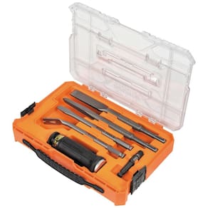 Conjunto de drivers de demolição SDS Klein Tools 32755SD com estojo de 7 peças