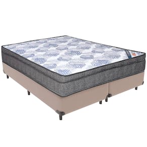 Cama Box e Colchão ISO Molas Ensacadas Queen Ortobom
