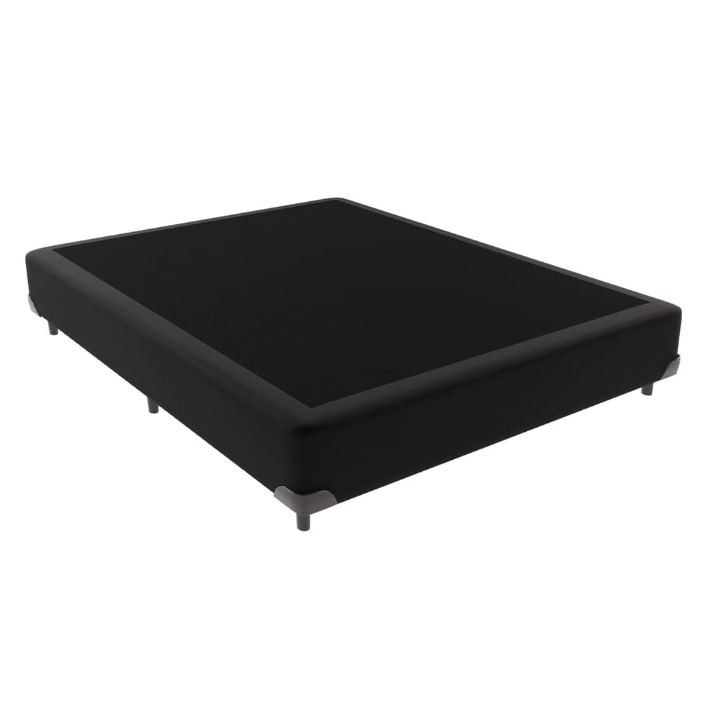 Base Box Preta Casal 138cm Madeira KazaMix