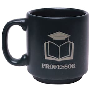 Mini Caneca Profissão Professor Educador Café Expresso Empilhável Cerâmica 100ML