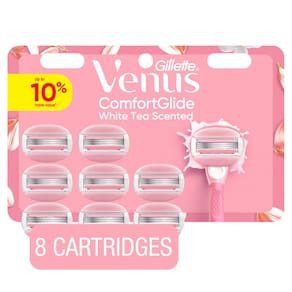 Razor Blade reabastece chá branco Venus ComfortGlide x8