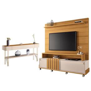Estante Home Theater Bold e Aparador Vivant Cinamomo Off White - HB Móveis