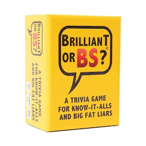 Trivia Game Brilliant ou BS? para 2 a 6 jogadores com mais de 14 anos