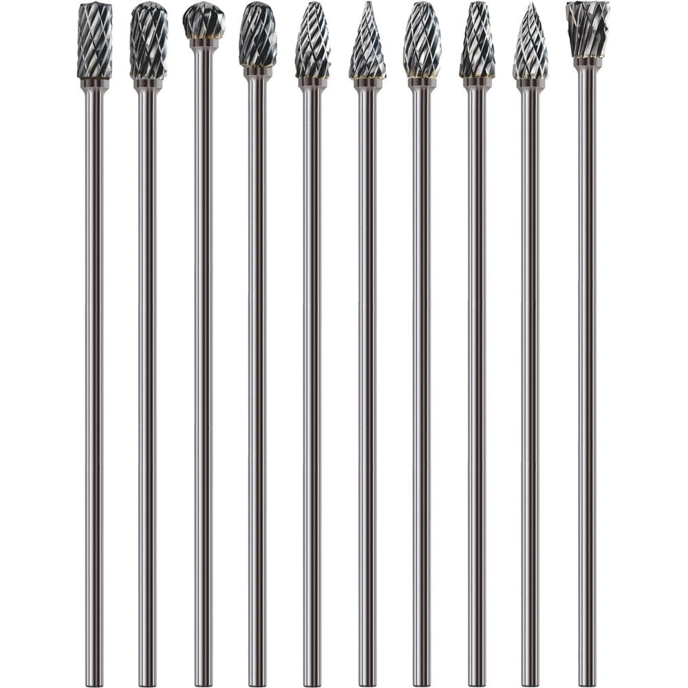 Conjunto de brocas de metal duro Sworker, 10 unidades, haste de 3 mm para moedor Dremel