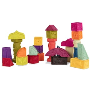 Blocos de construção B. brinquedos B. baby Elemenosqueeze 26 blocos