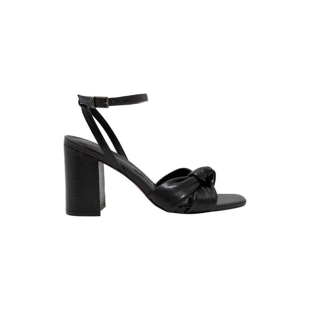 Sandália Santa Lolla Salto Grosso Tiras Nó