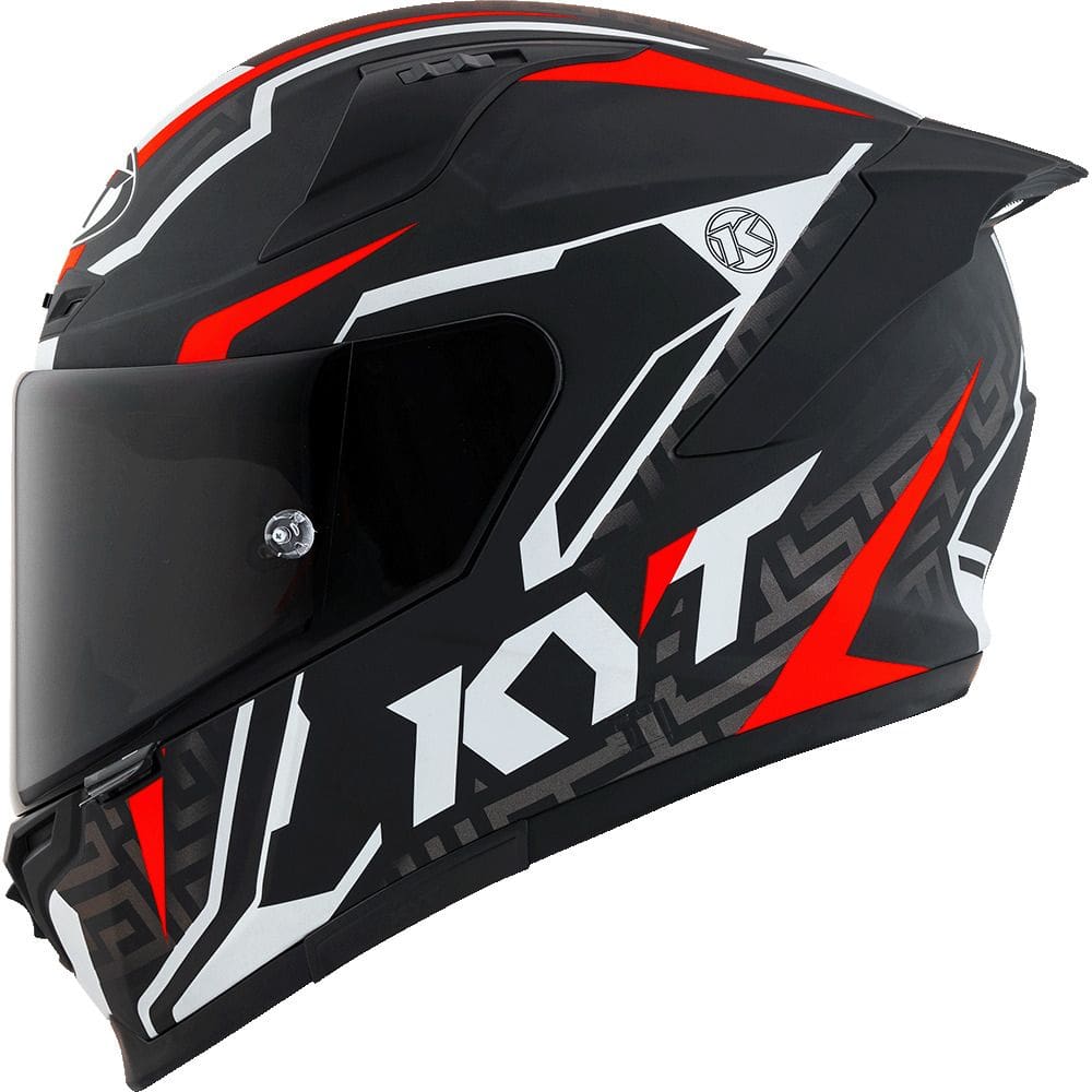 Capacete KYT Striker 2V Asphalt Preto e Vermelho